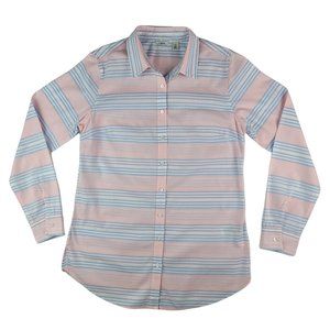 LL Bean Women's Shirt Size XS Button Down Long Sleeve Striped Regular Cotton